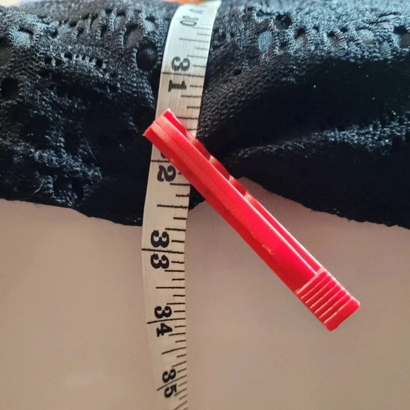 *LAST CHANCE* Tacera Black Lace Crochet Mini Dress sz M - Picture 5 of 9